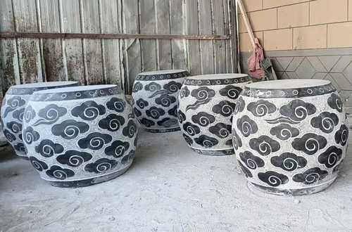 广场柱墩石